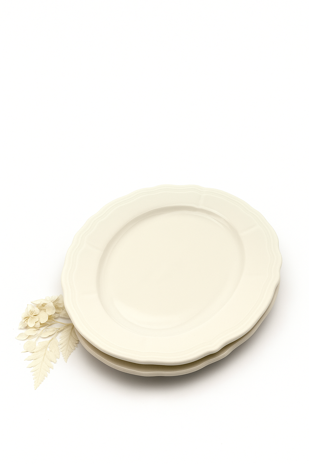 Set de 2 assiettes en porcelaine Perla