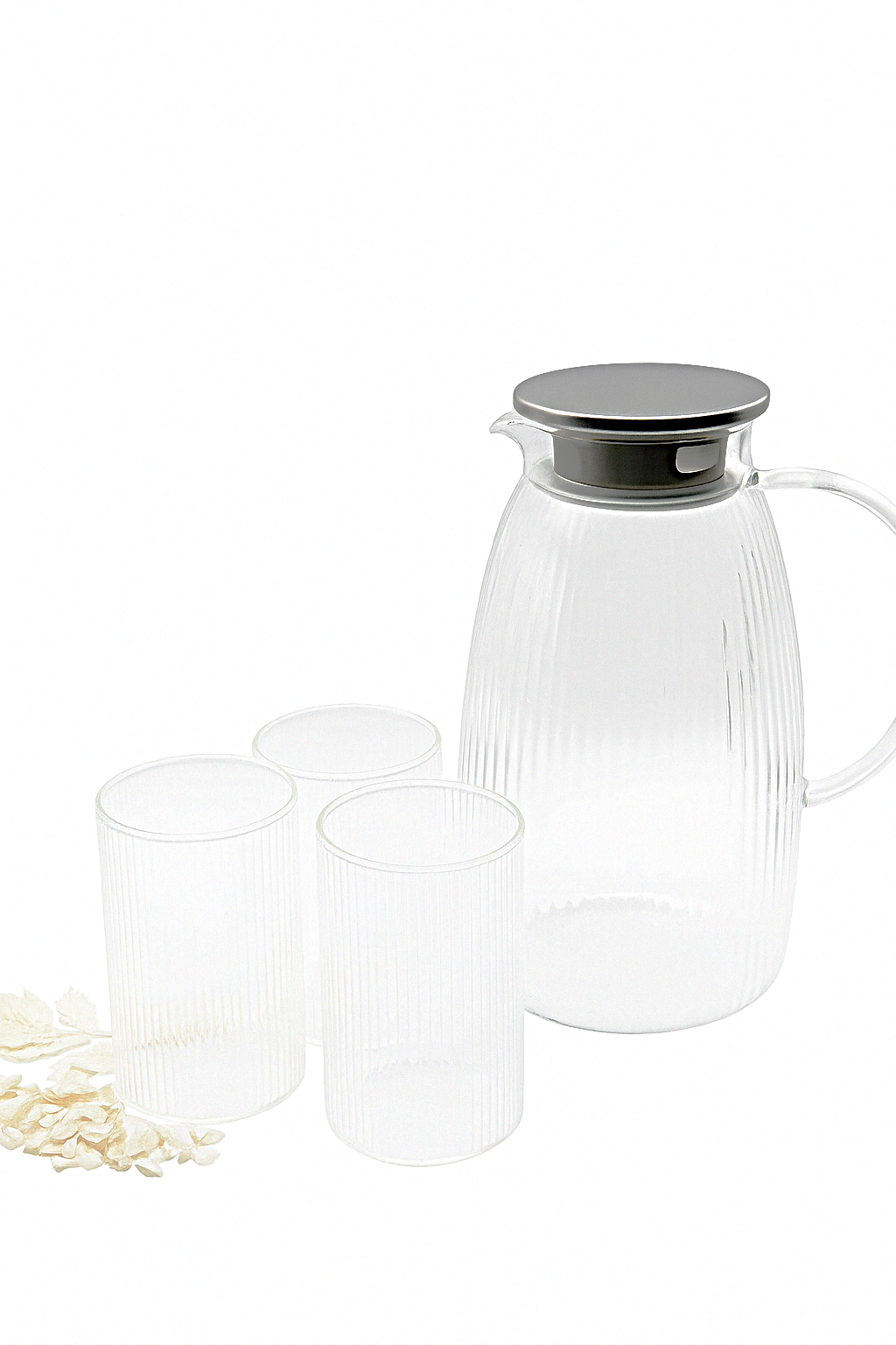 Carafe d'eau et son set de 6 verres
