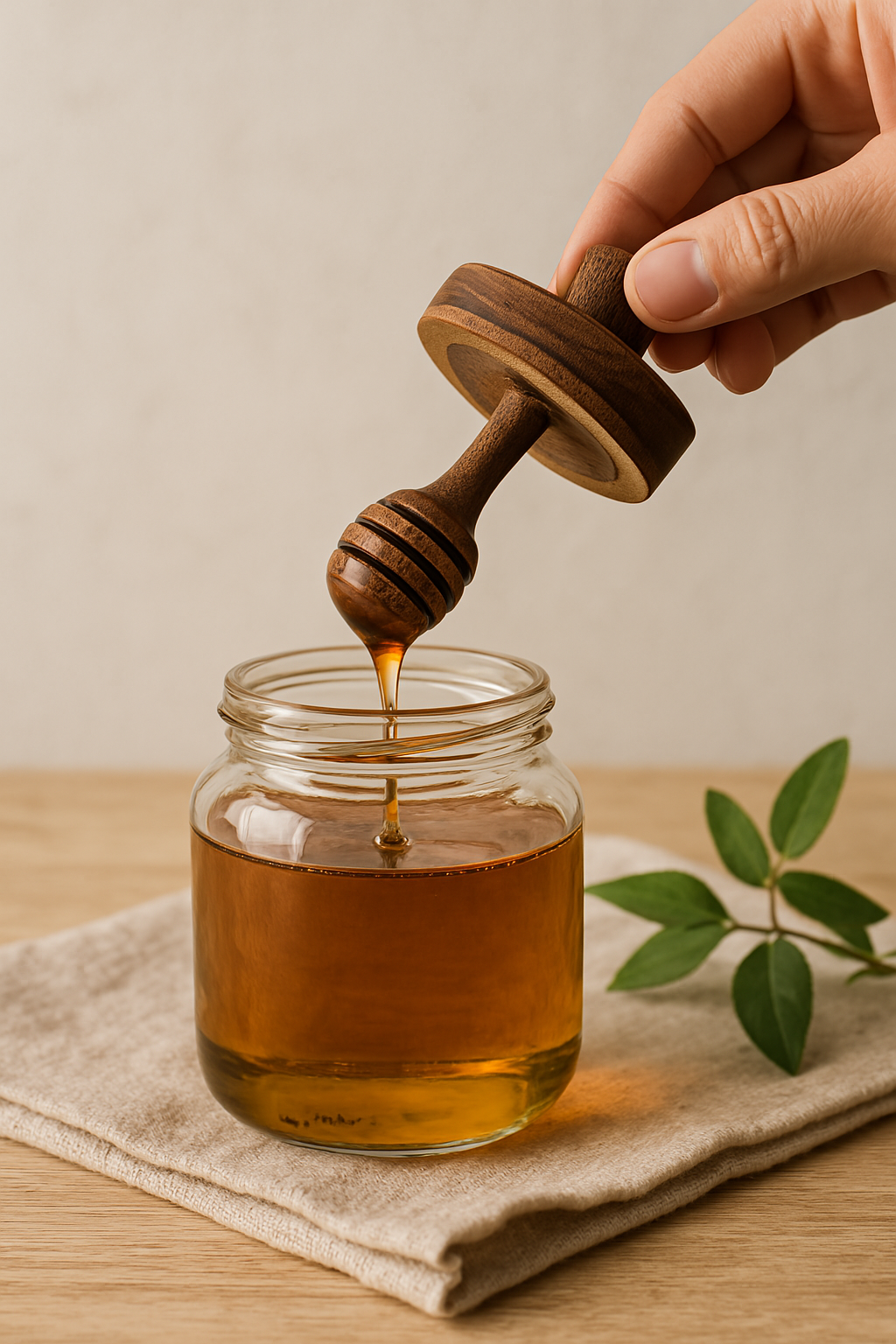 Pot à miel en verre